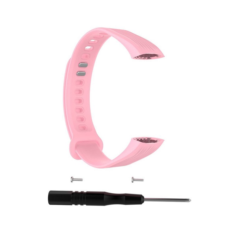 Adjustable Silicone Replacement Wristband for Huawei Honor Band 3 - Pink-3