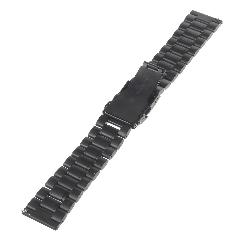 Stainless Steel Watchband with Spring Bars for Moto 360 2nd 46mm/Samsung R380 - Black-2