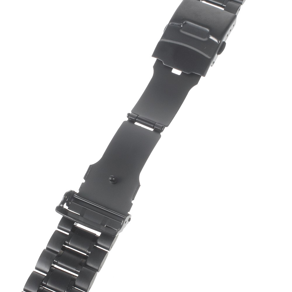 22mm Stainless Steel Watchband with Spring Bars for Moto 360 2nd 46mm/Samsung R380 - Black-3