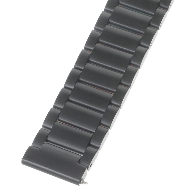 Stainless Steel Band with Spring Rods for Galaxy Gear S2 Classic SM-7320 / Moto 360 2nd 42mm - Black-4
