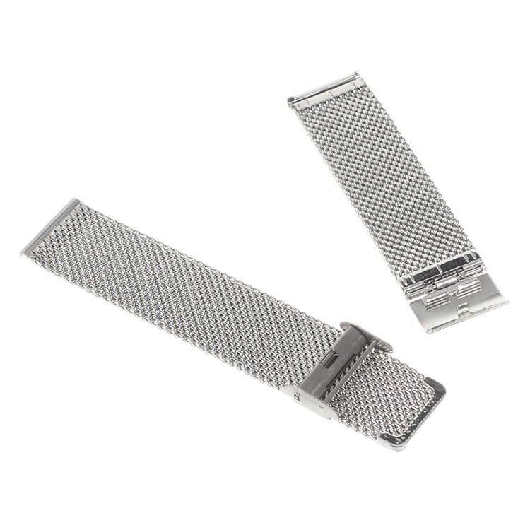 Universal Stainless Steel Mesh Watch Band Strap for Motorola Moto 360 46mm (2nd gen) - Silver Color-3