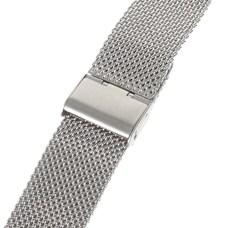 Universal Stainless Steel Mesh Watch Band Strap for Motorola Moto 360 46mm (2nd gen) - Silver Color-5