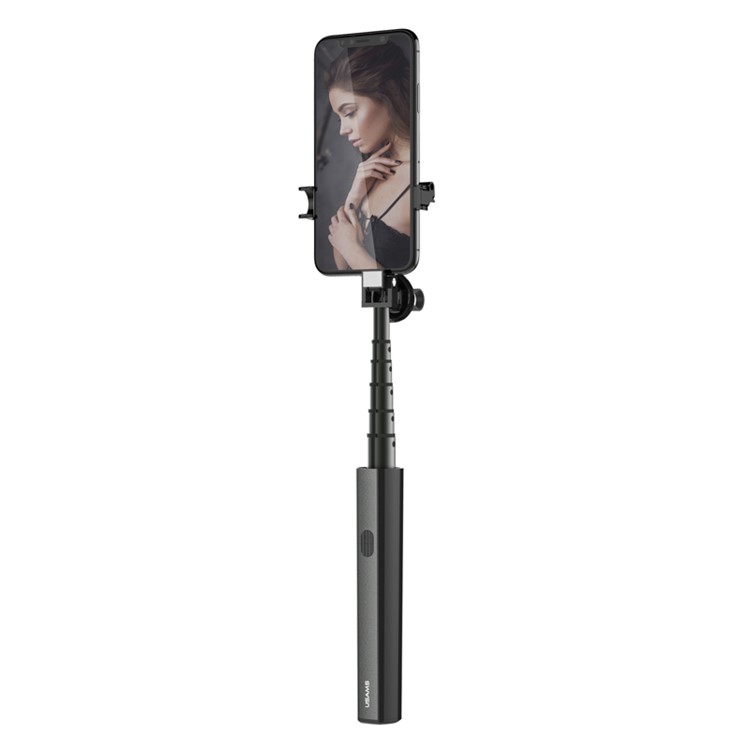 

USAMS US-ZB069 Wireless Selfie Stick 80cm for iPhone Samsung Huawei - Black, iPhone XS 5.8 inch
