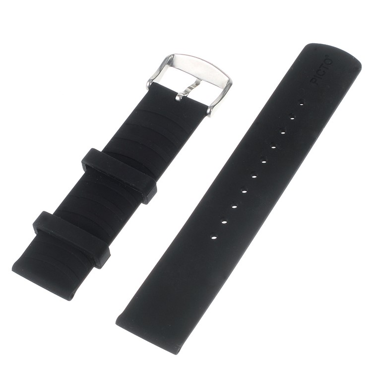 20mm Universal Silicone Watch Band Strap for Motorola Moto 360 42mm (2nd gen)/Samsung Galaxy Gear S2 Classic SM-7320-2