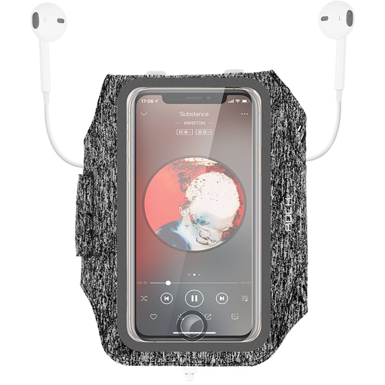 ROCK 6.5-inch Phone Cycling Fitness Armband Case (Ultra Thin The Second Generation) - Black