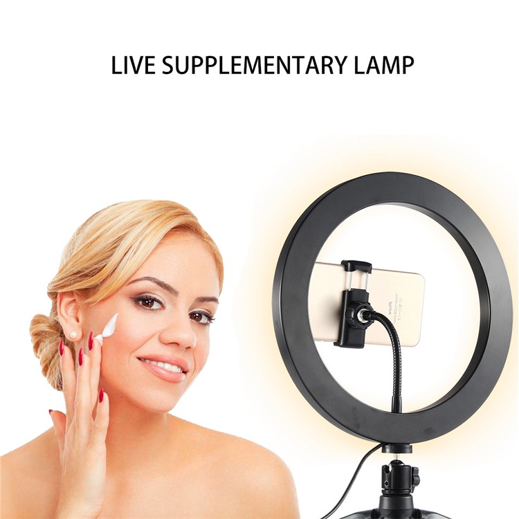 10 inch 26cm LED Ring Light Dimmable 3200K-5500K with Tripod for Studio/Photography Selfie Ring Lamp-3