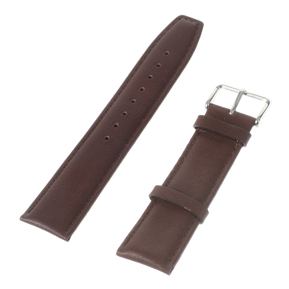 22mm Genuine Leather Watchband for Moto 360 46mm 2nd Gen/LG G Watch Etc - Coffee-1