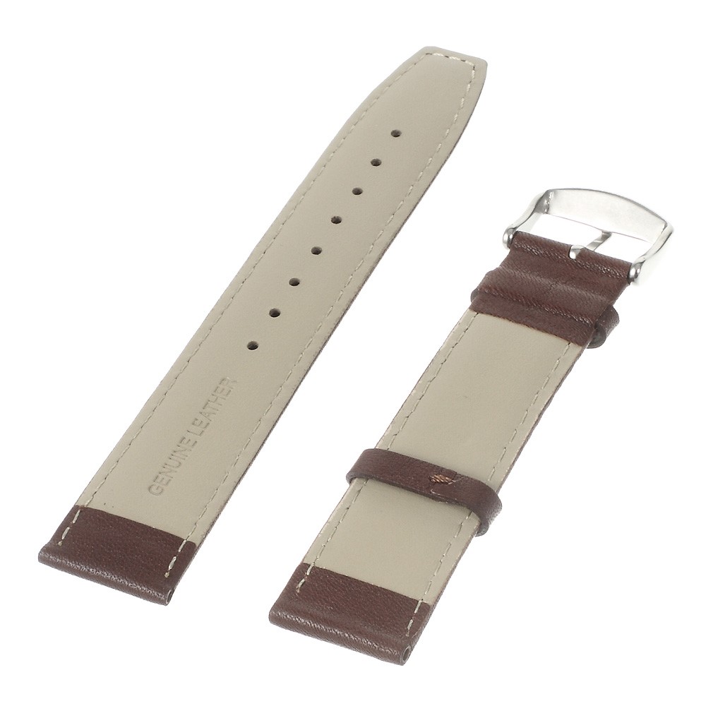 22mm Genuine Leather Watchband for Moto 360 46mm 2nd Gen/LG G Watch Etc - Coffee-2