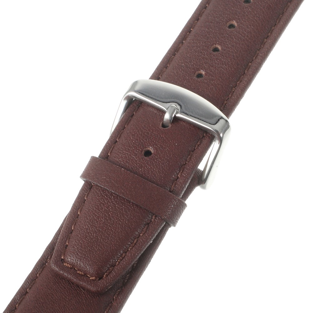 22mm Genuine Leather Watchband for Moto 360 46mm 2nd Gen/LG G Watch Etc - Coffee-4