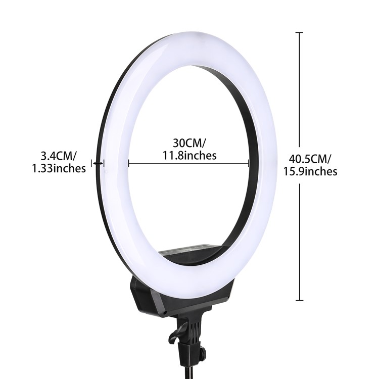 ZOMEI 16-inch Ring Light LED Camera Light Cell Phone Holder Desktop Lamp with Tripod Stand for Video Shooting and Makeup etc. - US Plug-11