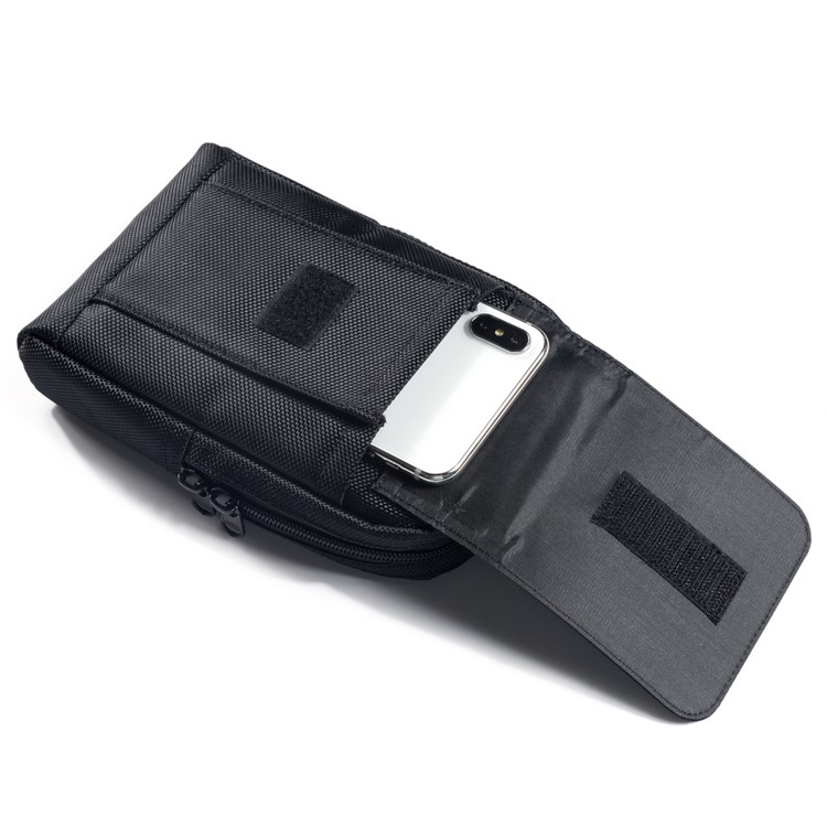 Custodia Per Sacchetto Per Cellulare Per Cellulare in Stoffa Oxford Impermeabile Per Iphone XS Max 6,5 Pollici - Nero