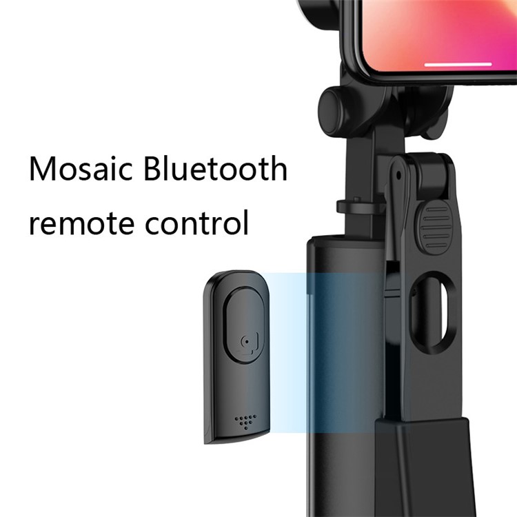 A21 Bluetooth Retardateur Pôle Télescopique Trépied Poche Stabilisateur Anti-shake Lumière Supplémentaire Direct Artefact (version Améliorée De 160 Cm) - Noir-6