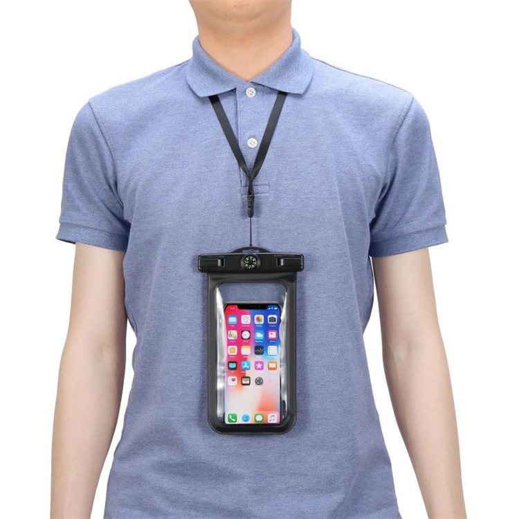 Vara Remota Do Selfie Do Telefone Do Obturador Do Bluetooth Do Monopod DX-80 Impermeável Para O Smartphone De 6,5 Polegadas - Preto-2