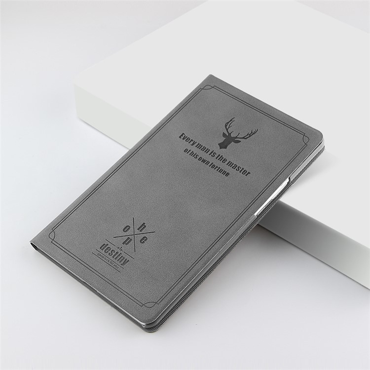 Deer Pattern Auto Wake Sleep PU Leather PC Case for Huawei MediaPad M6 8.4-inch - Grey-4