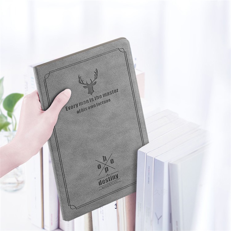 Deer Pattern Auto Wake Sleep PU Leather PC Casing for iPad mini (2019) 7.9 inch/mini 4/3/2/1 - Grey-5