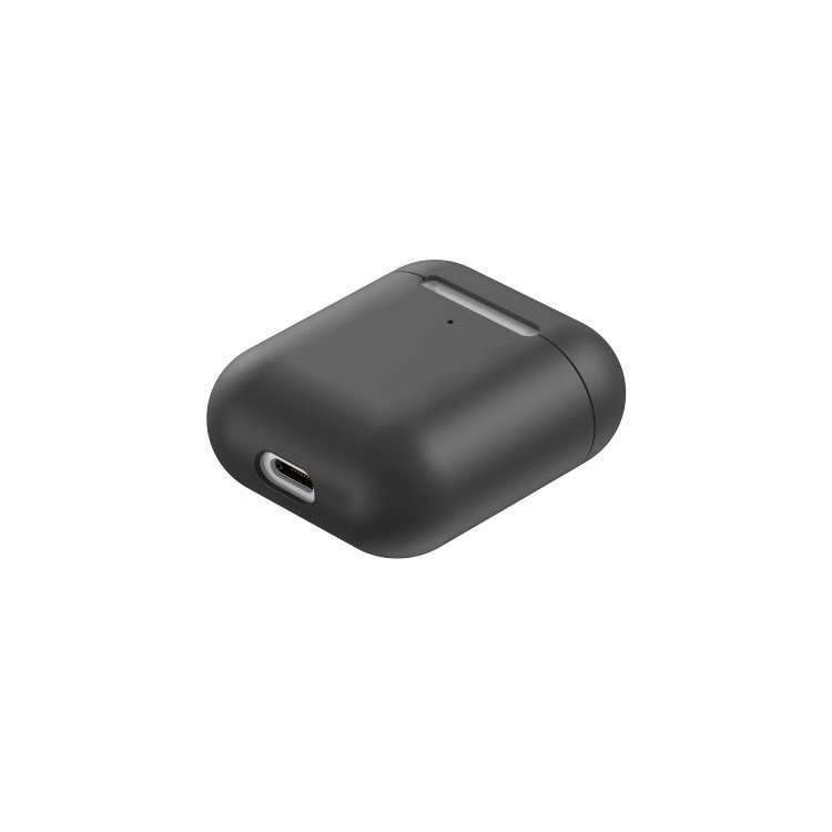 BASEUS Let‘s Go Silicone Case for Apple AirPods with Charging Case (2019)/(2016)/Wireless Charging Case (2019) - Black-2