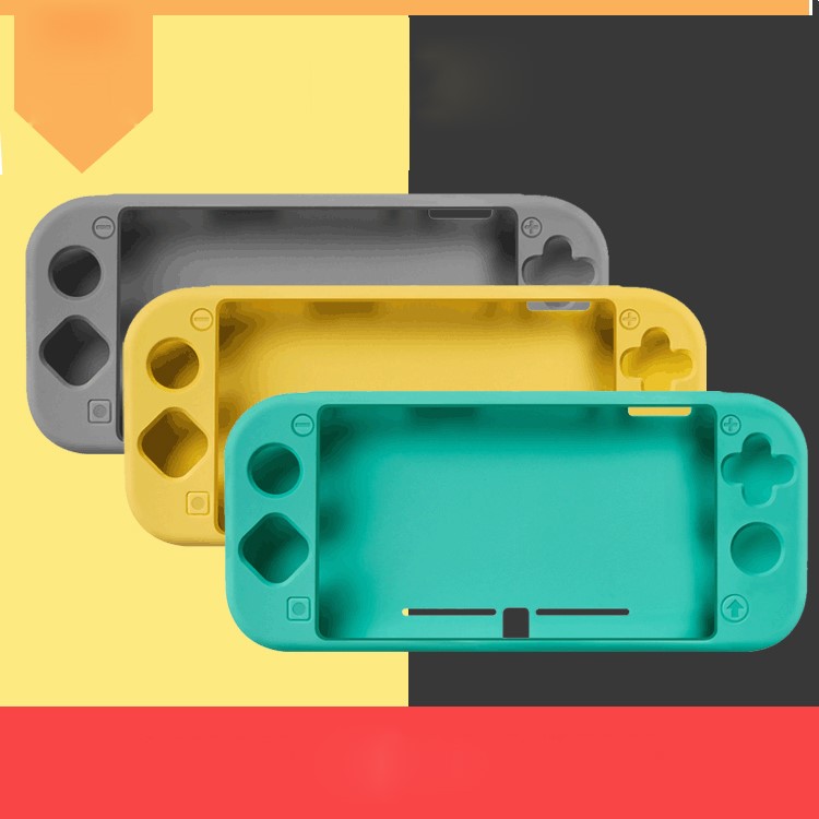 Silicone Protective Case for Nintendo Switch Lite Host NS Mini Host Cover - Grey-7
