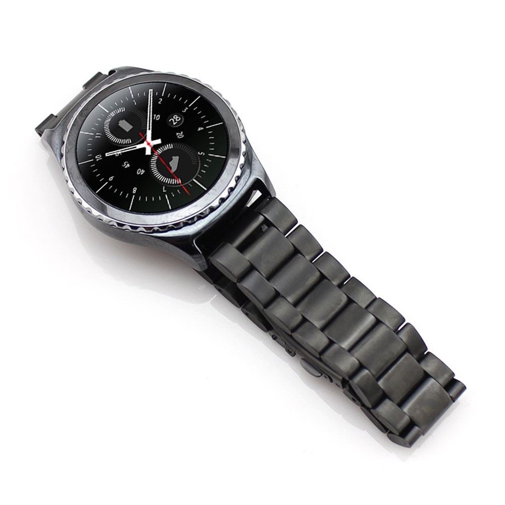 Pulseira de aço inoxidável para Samsung Gear S2 Classic R732 - negro-3