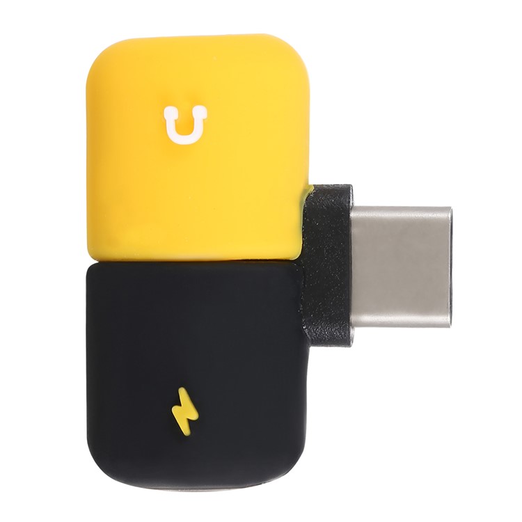 Type-C to Type-C 3.5mm Capsule Audio Adapter - Yellow-3