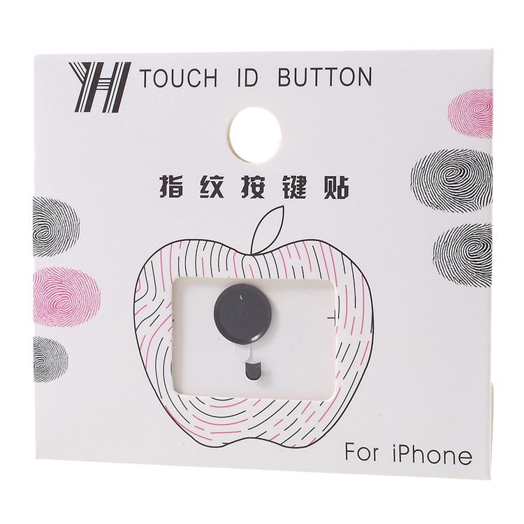 Touch ID Home Button Sticker Fingerprint Identification for iPhone 6s Plus / 6s / 6 Plus / 5s - Black-4