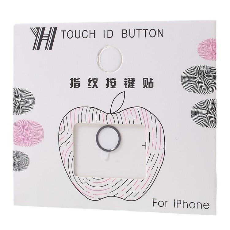 Touch ID Home Button Sticker Fingerprint Identification for iPhone 6s Plus / 6s / 6 Plus / 5s - White / Black-4
