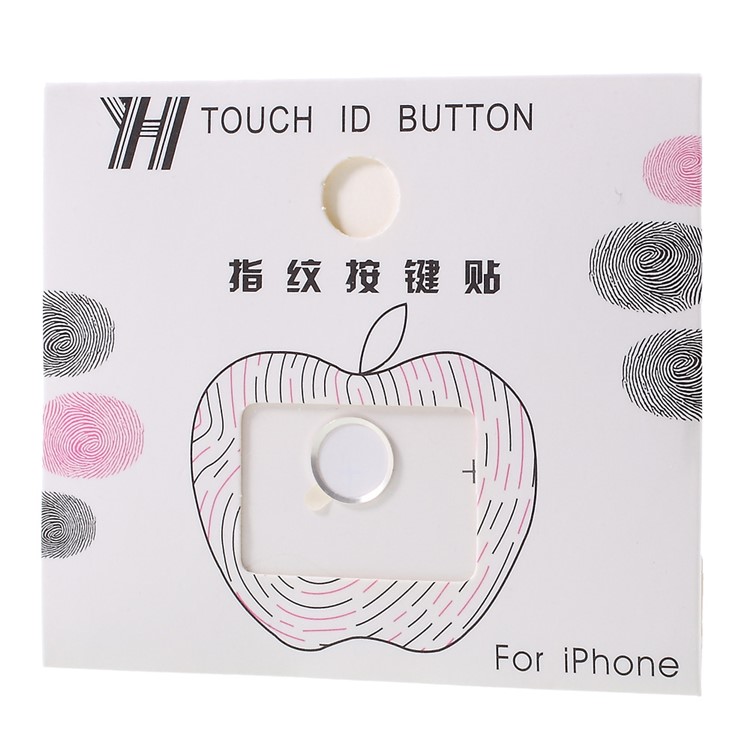 Touch ID Home Button Sticker Fingerprint Identification for iPhone 6s Plus / 6s / 6 Plus / 5s - White / Silver Color-4