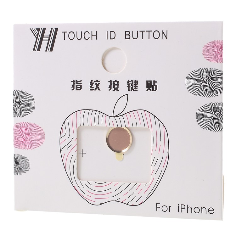 Touch ID Home Button Sticker Fingerprint Identification for iPhone 6s Plus / 6s / 6 Plus / 5s - Gold Color-4