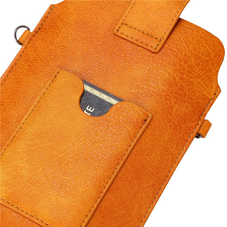 Universal Leather Hanging Bag Phone Pouch Shoulder Bag Side Bag for