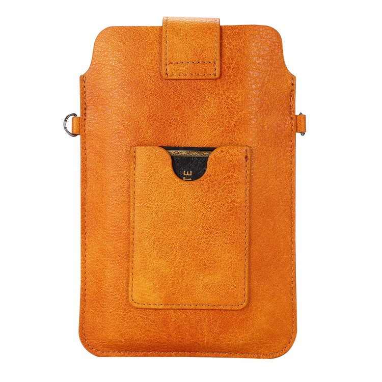 Universal Leather Hanging Bag Phone Pouch Shoulder Bag Side Bag for