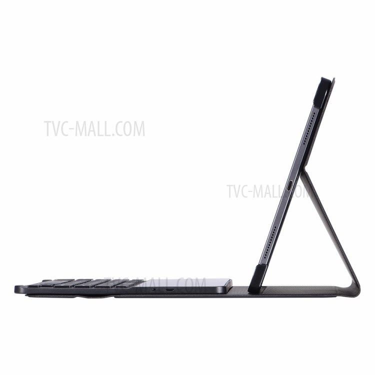 Removable Tempered Glass Surface Bluetooth Keyboard Leather Stand Cover for iPad Pro 11-inch (2020) (2018)-15