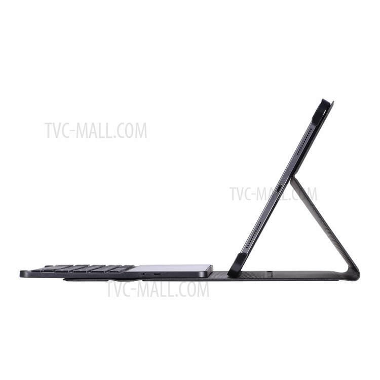 Removable Tempered Glass Surface Bluetooth Keyboard Leather Stand Cover for iPad Pro 11-inch (2020) (2018)-16
