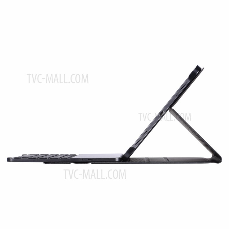 Removable Tempered Glass Surface Bluetooth Keyboard Leather Stand Cover for iPad Pro 11-inch (2020) (2018)-17
