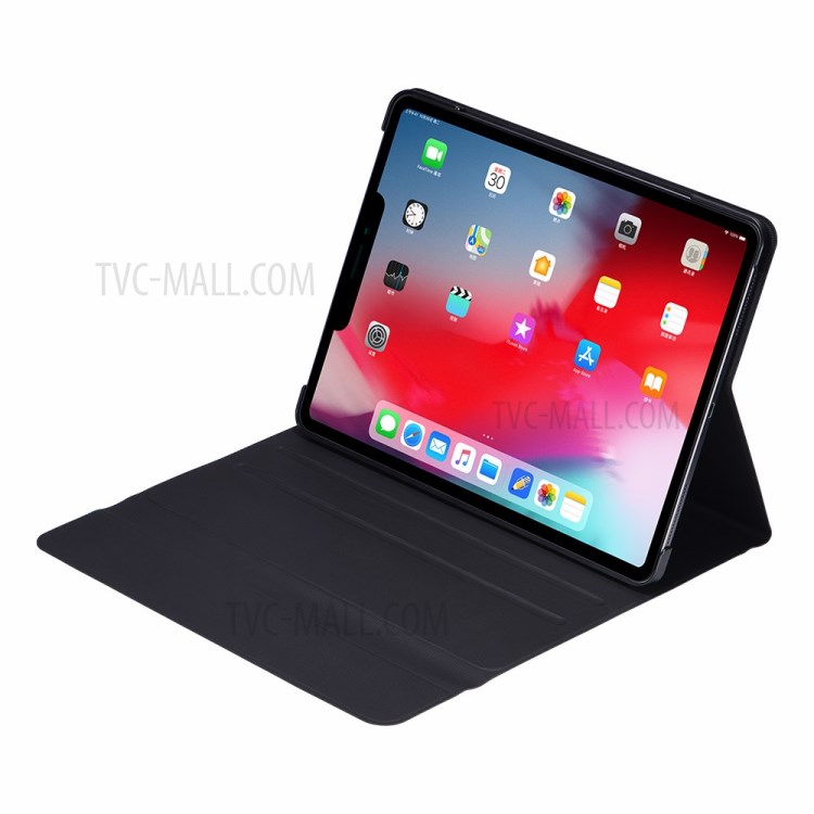 Removable Tempered Glass Surface Bluetooth Keyboard Leather Stand Cover for iPad Pro 11-inch (2020) (2018)-5