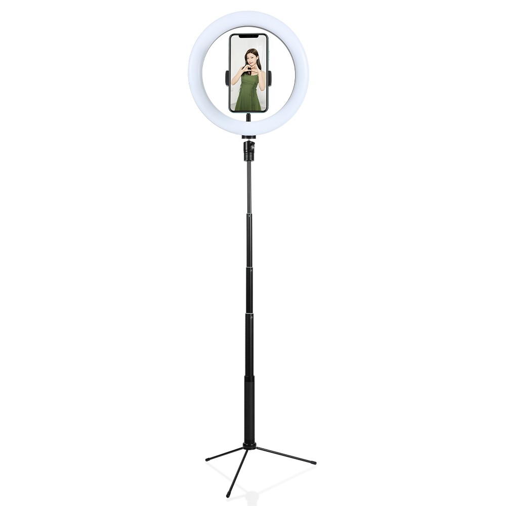 J26 10-Inch LED Ring Light Photography Video Live Studio Fill light with Tripod Bracket and Bluetooth Remote Control-1