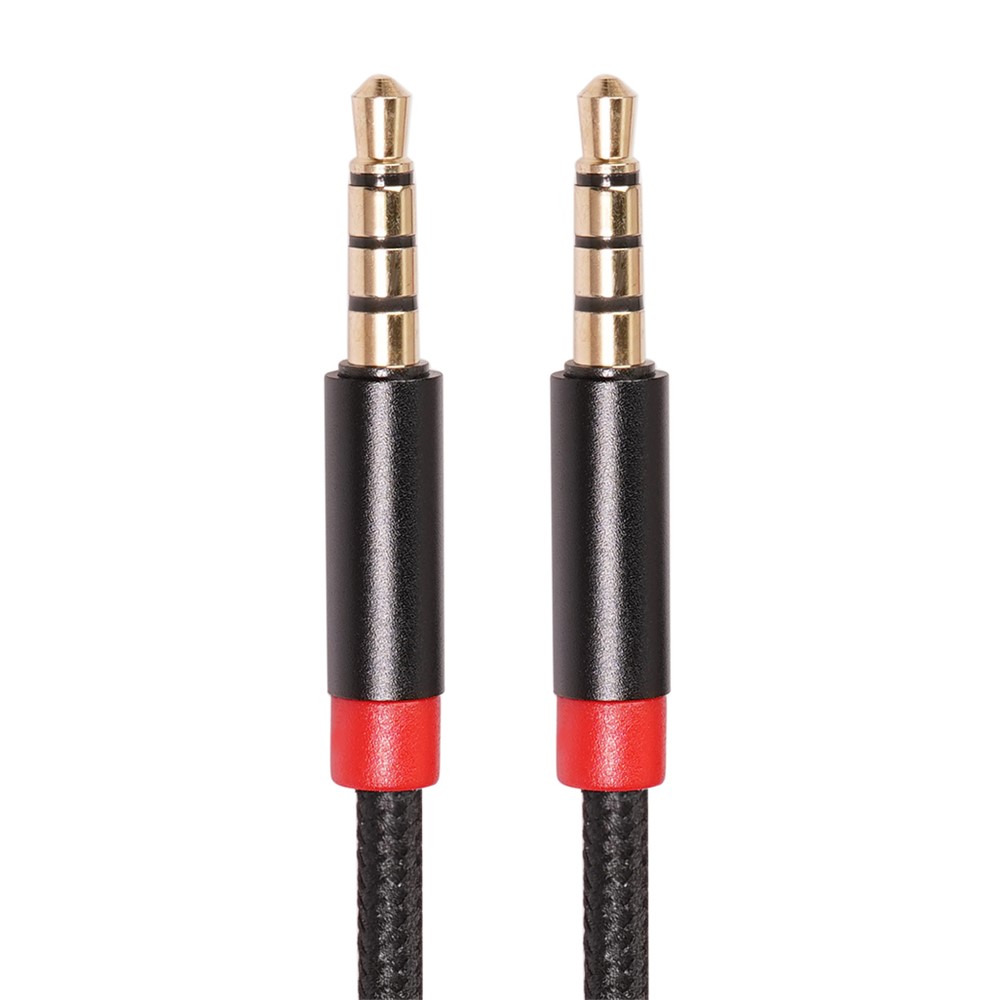 2M 3.5 mm Male to Male 4-Conductor Auxiliary Stereo Aux Cable-3