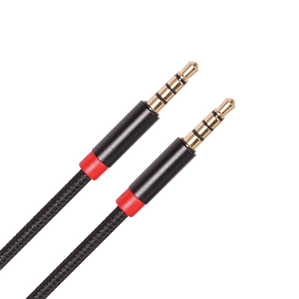 2M 3.5 mm Male to Male 4-Conductor Auxiliary Stereo Aux Cable-9