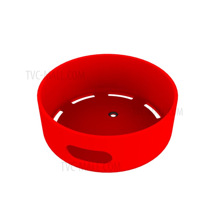 Silicone Case Protective Cover Bottom with Iron Piece for Amazon Echo Dot 2 Bluetooth Speaker - Red-2