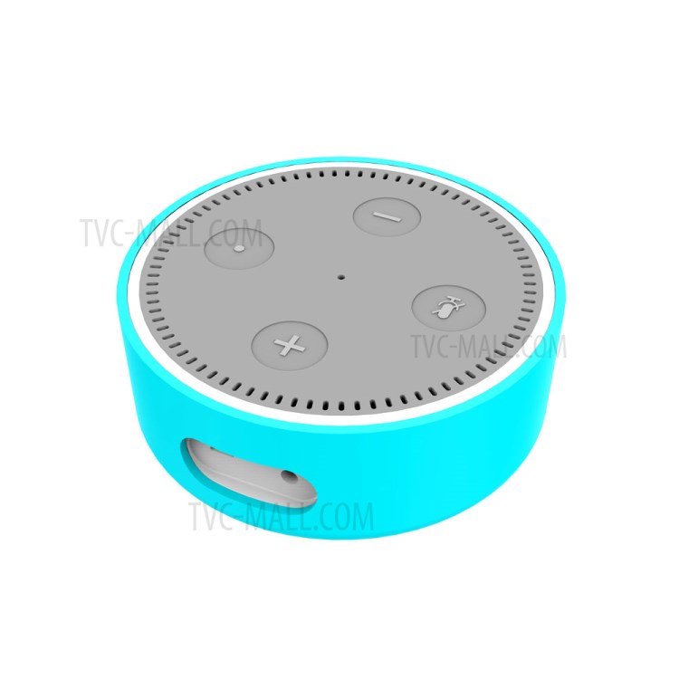 Silicone Case Protective Cover Bottom with Iron Piece for Amazon Echo Dot 2 Bluetooth Speaker - Blue-1