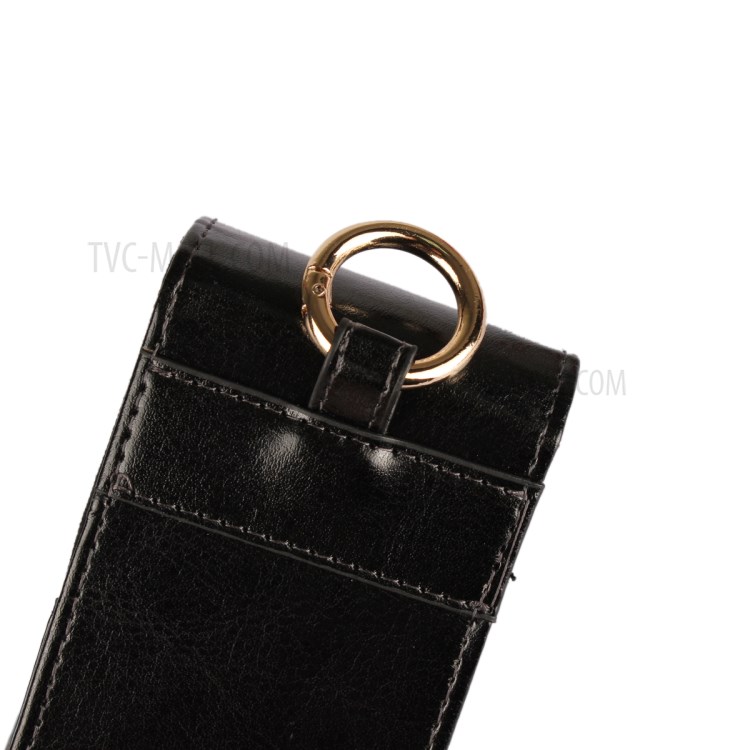 PU Leather Cover with Cigarette Case Holder and Hook for IQOS 3.0/3.0 DUO Electronic Cigarette - Black-7