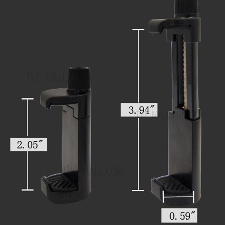 5208 Expandable Phone Tripod Mount Adapter Clip Support Holder Vertical Horizontal for Android iPhone-8
