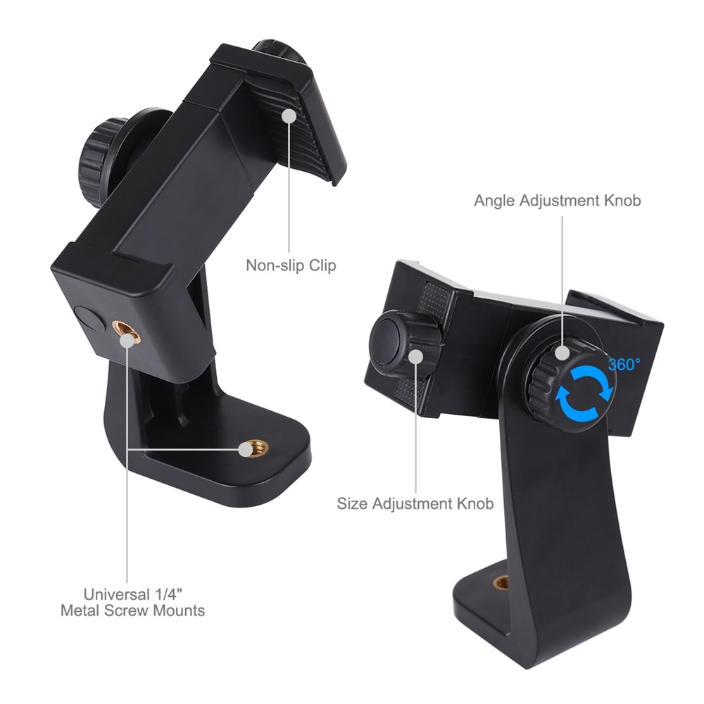 PULUZ PU410 360° Rotating Universal Shooting Phone Clamp Holder Bracket for Smartphones-5