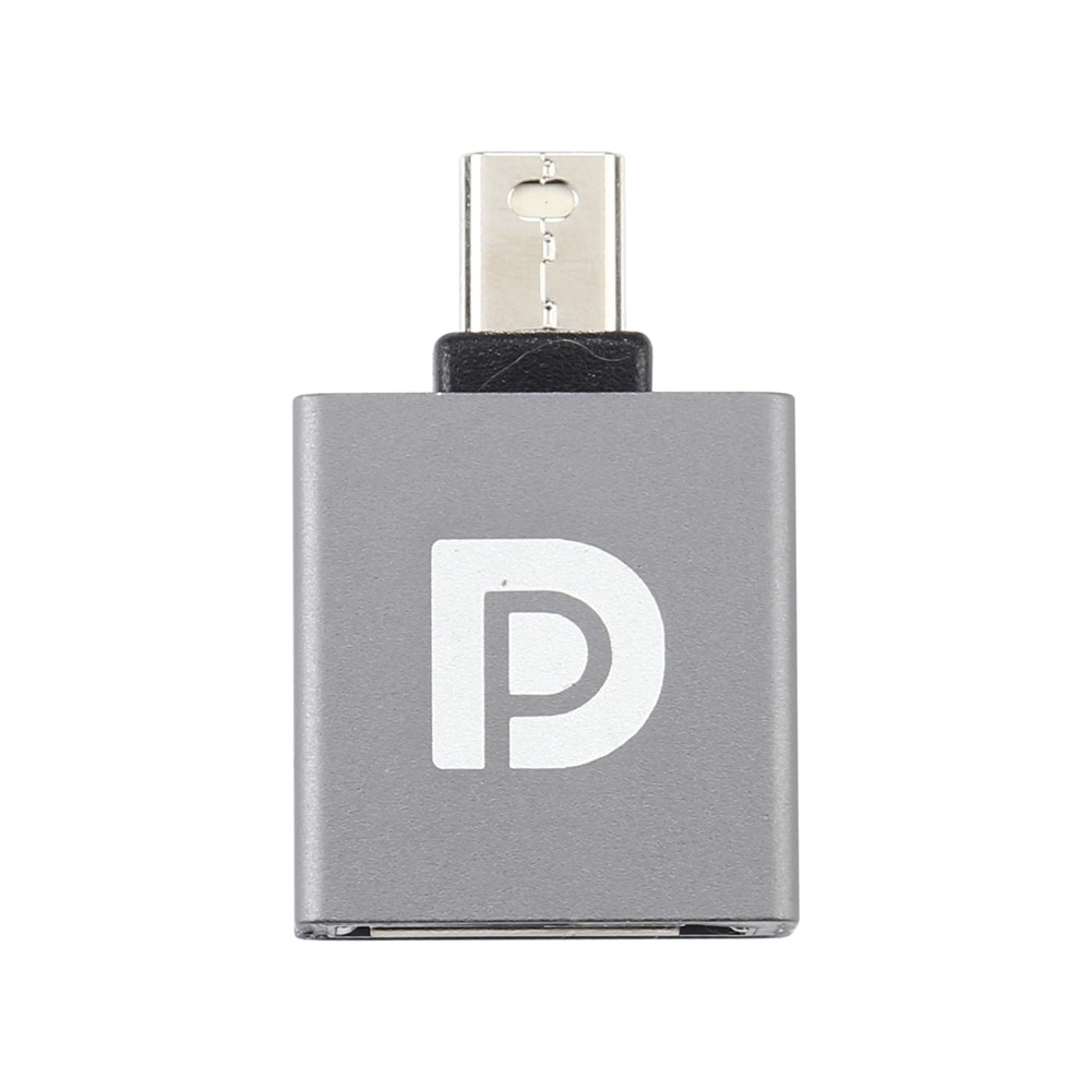 Aluminum Alloy Converter DP Female to Mini DP Male Adapter-3