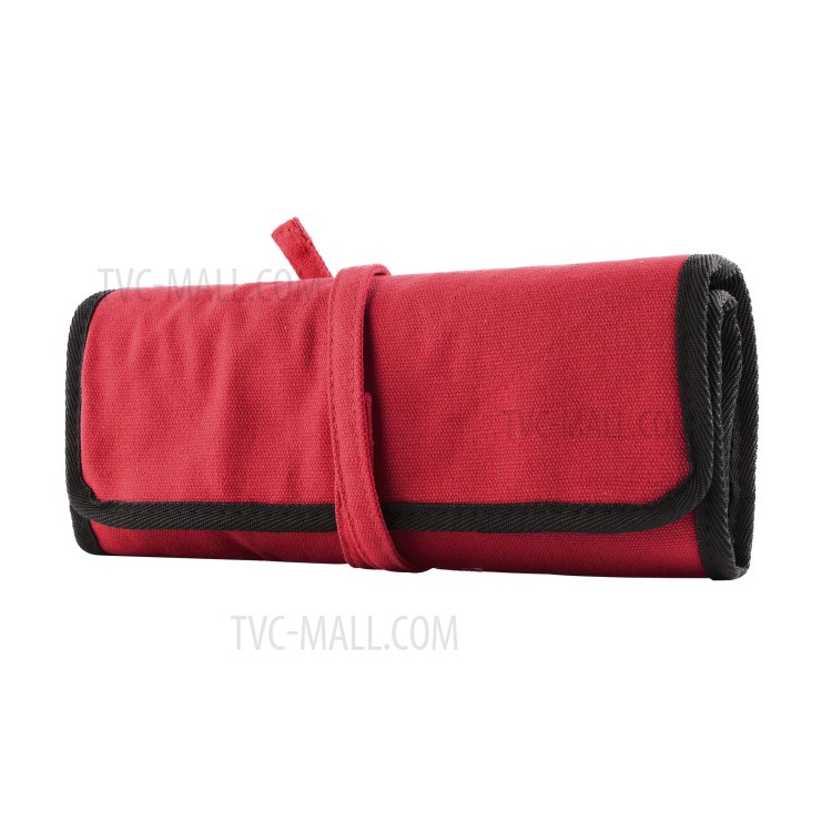 Portable Charger USB Cable Passport Credit Card Holder Travel Digital Electronic Accessories Storage Bag - Red-2