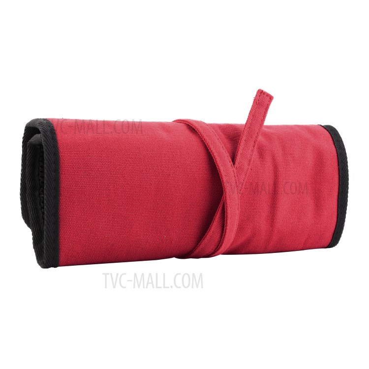 Portable Charger USB Cable Passport Credit Card Holder Travel Digital Electronic Accessories Storage Bag - Red-7