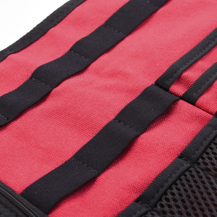Portable Charger USB Cable Passport Credit Card Holder Travel Digital Electronic Accessories Storage Bag - Red-8