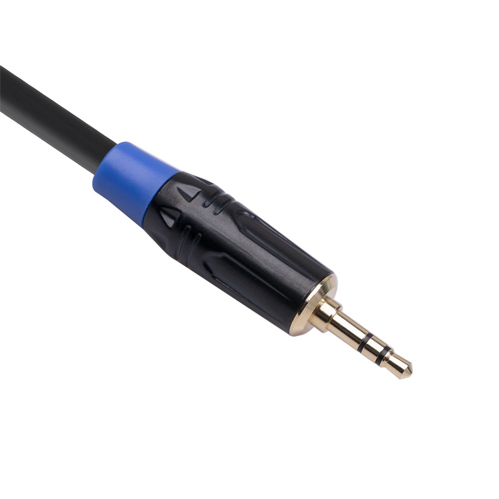 Double XLR Male Y Splitter Cord to 3.5mm Male Mini Headphone Jack Audio Cable 5m-4