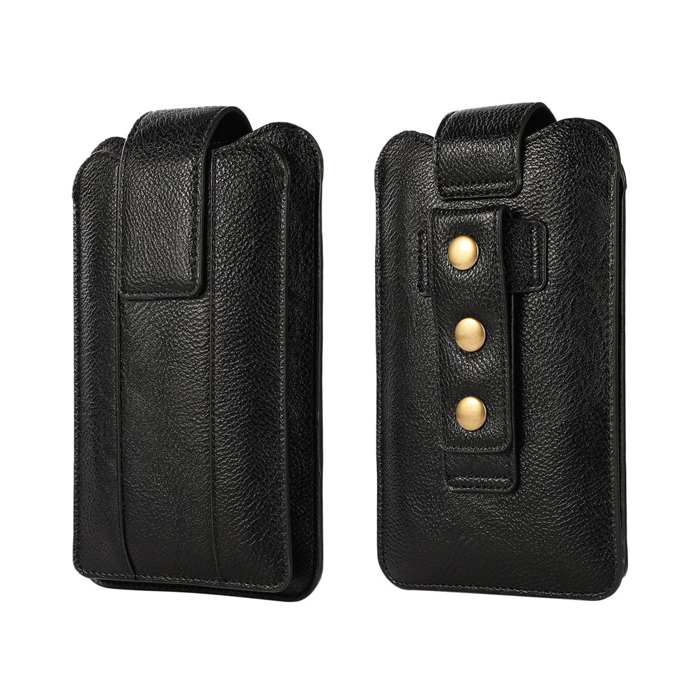 Pochette De Téléphone Portable En Cuir Multifonctionnel Sac À Bandoulière À Bandoulière Avec Sac À Dos Porte-monnaie Portefeuille Porte-monnaie - Noir-6