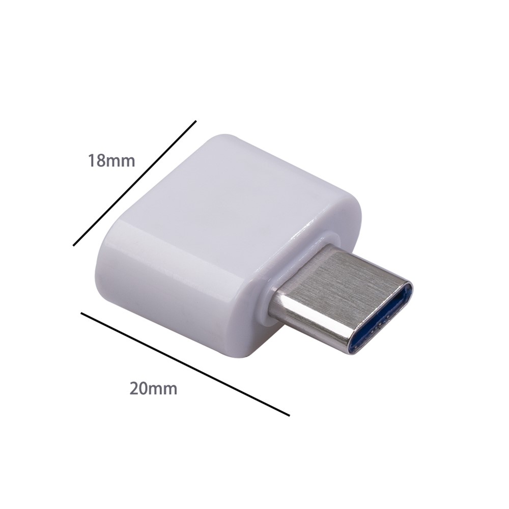1344T Type C OTG USB 3.1 to USB 2.0 Adapter Connector High Speed Cell Phone Converter for Samsung Hauwei - Black-7