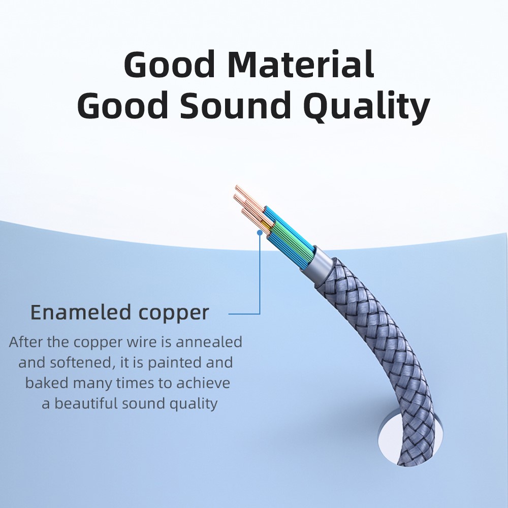 ESSAGER 0.25m Audio Splitter Headset Extension Cable 3.5mm Jack Male to Dual Female Mic Y Adapter Cord-6
