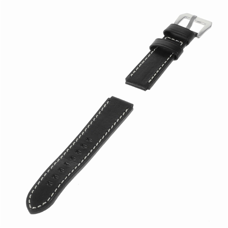 Genuine Leather Wristband Watchband for Huawei Watch - Black-3